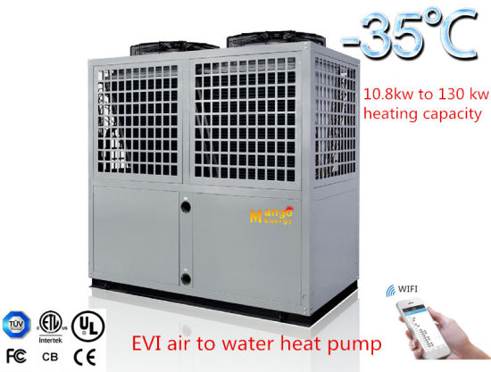 Monoblock Type Heating & Cooling Flooring Heating Working -35 Degree Evi Air to Water Heat Pump