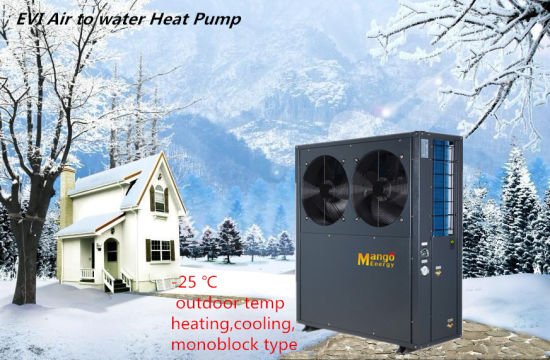 Heat Pump Air to Water Evi, Heating & Hot Water 10.8kw/11.8kw/20.6kw/40.6kw Capacity (CE, RoHS)