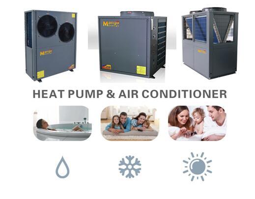 12.8-18.8kw Low Ambeint Temperature Area (low to -25C) High Efficient Evi Air to Water Heat Pump