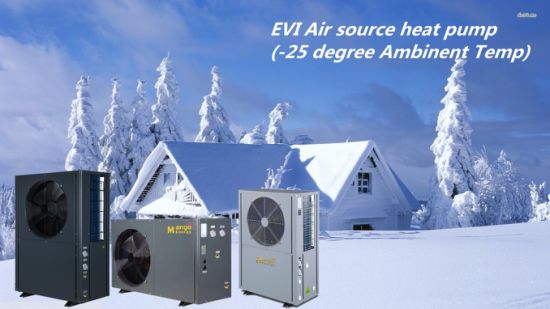-25 Outdoor Temperature Running Air to Water Evi Heat Pump.