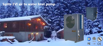 Ce Europe Certifited Air to Water Evi Split Heat Pump 11.8kw for Room Heating and Hot Water with High Cop in -25 Degree C