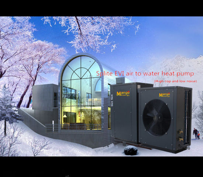 Evi Heat Pump Water Heater Air to Water Split System for Cold Area -25 Degree C (inverter version, heating & cooling)