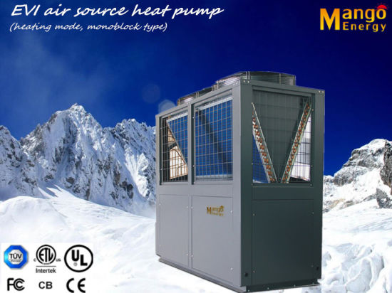 OEM Sales Low Temperature Air Source Heat Pump (fin and copper tube heat exchanger)