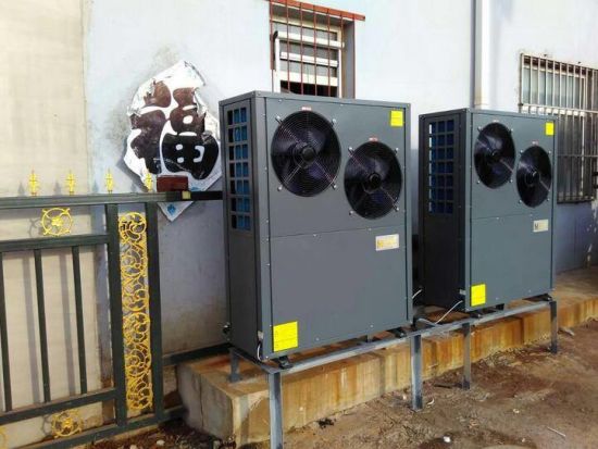 380V 50Hz/60Hz Three in One Air Source Heat Pump Work at -35degree.