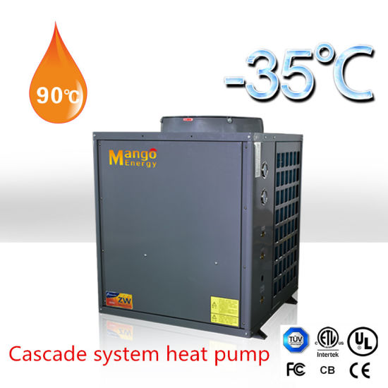 Cascade System Outlet 90 Degree and Working -35 Degree Air Source Heat Pump