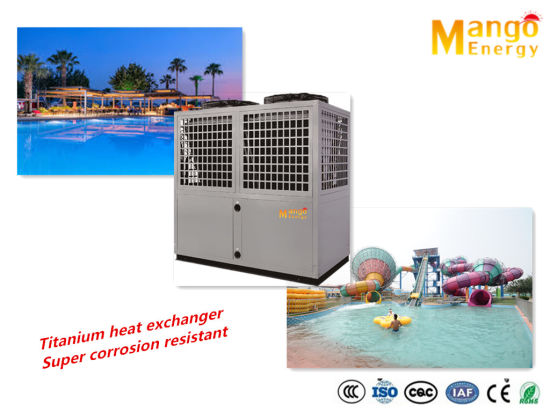 Titanium Heat Exchanger Air Source Pool Heat Pump for Commercial Use