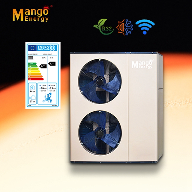 Efficient Energy Mango Heat Pump Erp A+++ Inverter Heatpump 9 Kw to 25 Kw for Heating Pass The Cold Winter R32