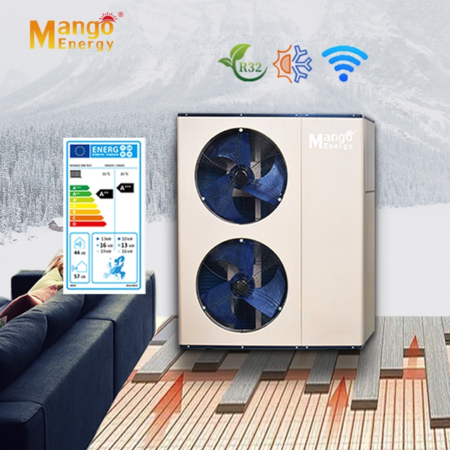 Heatpump 9-25kw R410A Full DC Inverter Europe Erp label a+++ Air to Water Monoblock Heat Pump for Heating Cooling and Hot Water R32 WiFi Controlled