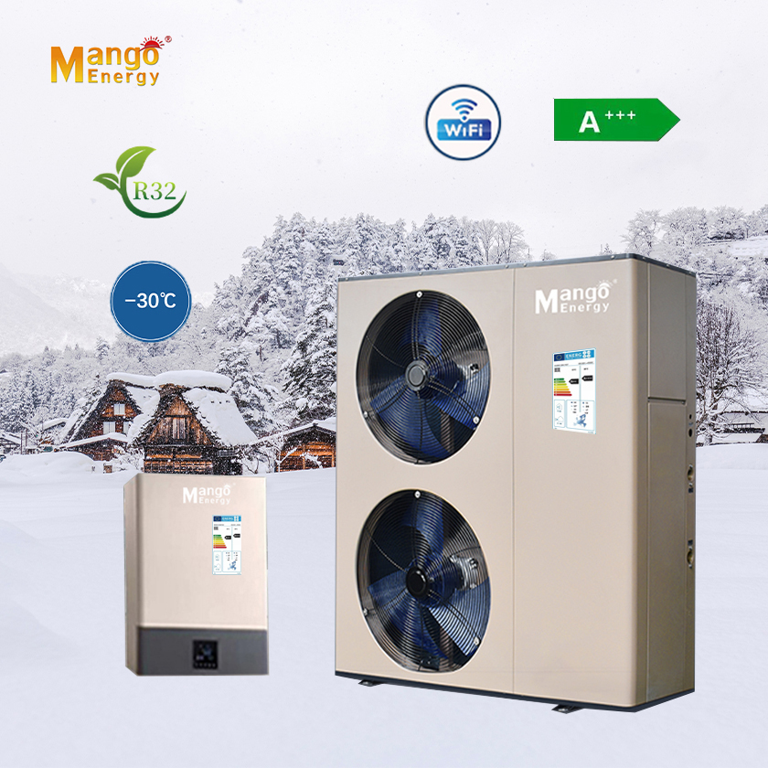 House Owner Using Split Heat Pump Air to Water Full DC Inverter Heat Pump with WIFI R32 Refrigerant