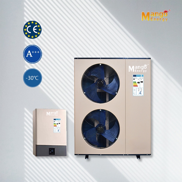 Factory Direct Sale Mango Energy -30C EVI Low Noise Split Air Source Heat Pump Full DC Inverter Heat Pump