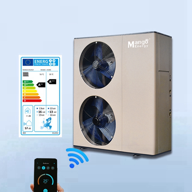 2022 Hot Sale Mango All in one Heat Pump Full DC Inverter Air to Water with WIFI Control R32 Refrigerant