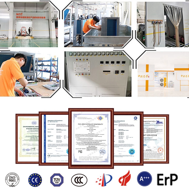 New Design Energy Saving Split DC Inverter WIFI Air Source Heat Pump R32 High COP ERP A+++