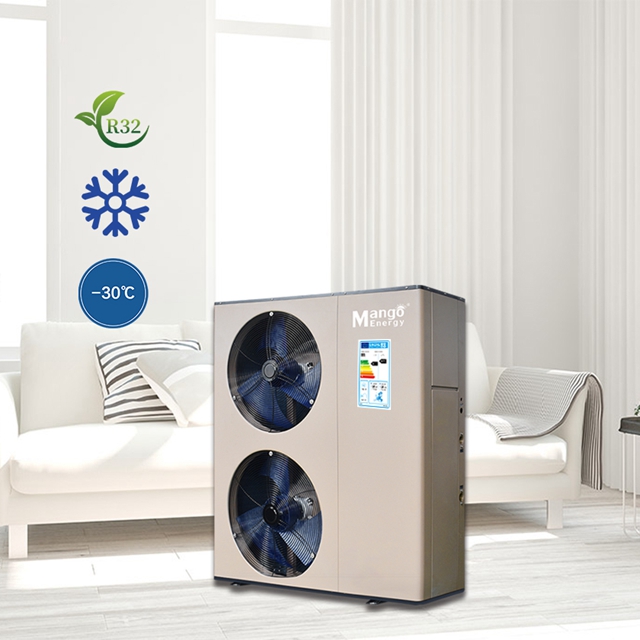Mango Factory Direct Sale COP6.01 16kW Heating Capacity DC Inverter Air to Water Heat Pump R32 Refrigerant