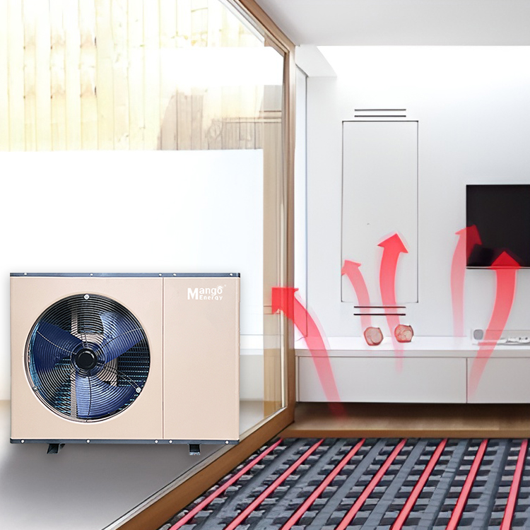 -30C EVI 9kW Heating Capacity Split Full DC Inverter Air to Water Heat Pump with WIFI High COP ERP A+++