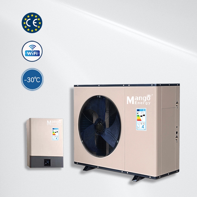 European Standard Mango Energy R32 Split Air Source Heat Pump Full DC Inverter -30 degree Operation