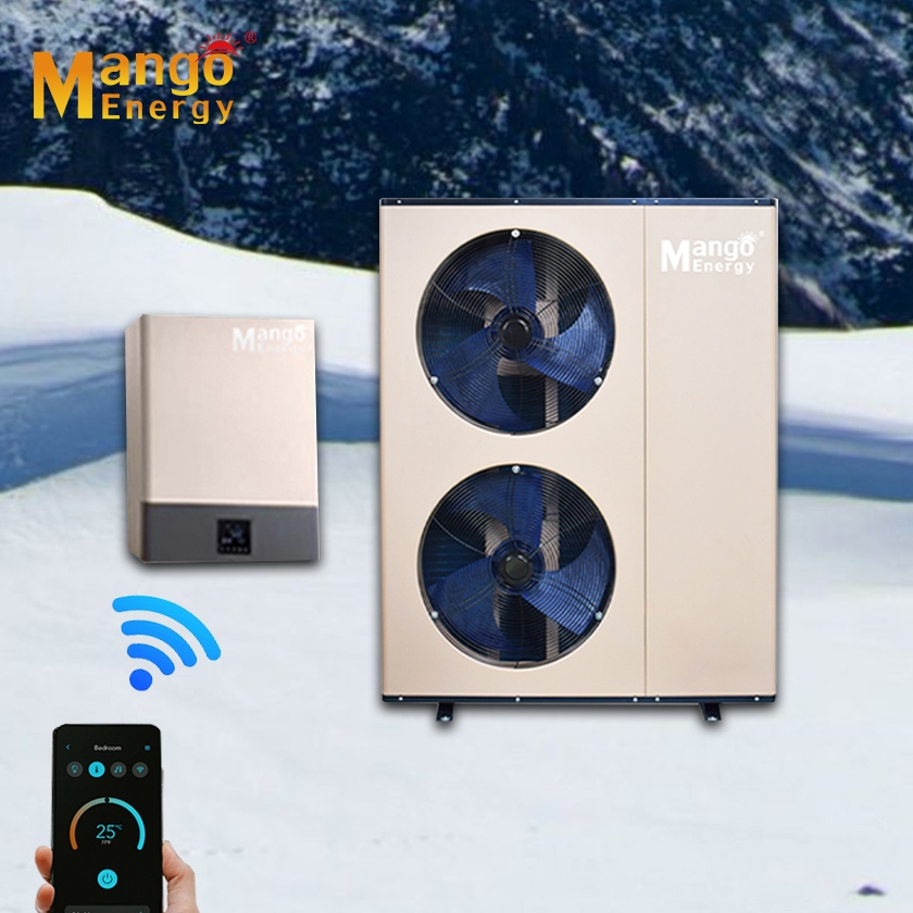 Air Source Heat Pump for Heating Cooling Hot Water with WIFI DC Inverter Hot Water Heater Split Heatpump