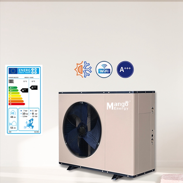 Household Heat Solution Mango Energy All in one Air Source Heat Pump Full DC Inverter R32 11-30kw
