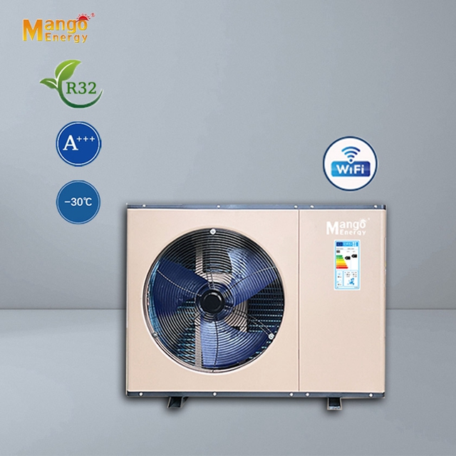 Monoblock Air to Water Heat Pump Full DC Inverter Heat Pump Water Heater for Household High COP